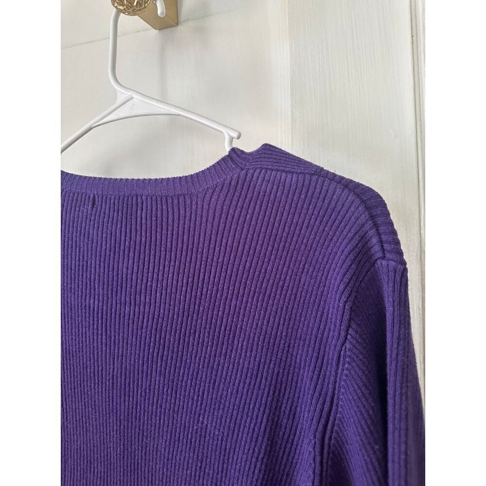 Dressbarn women’s size 2x-large purple long sleeve sweater - Picture 9 of 9